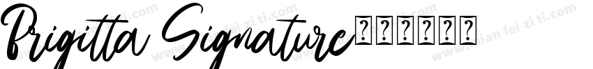 Brigitta Signature字体转换